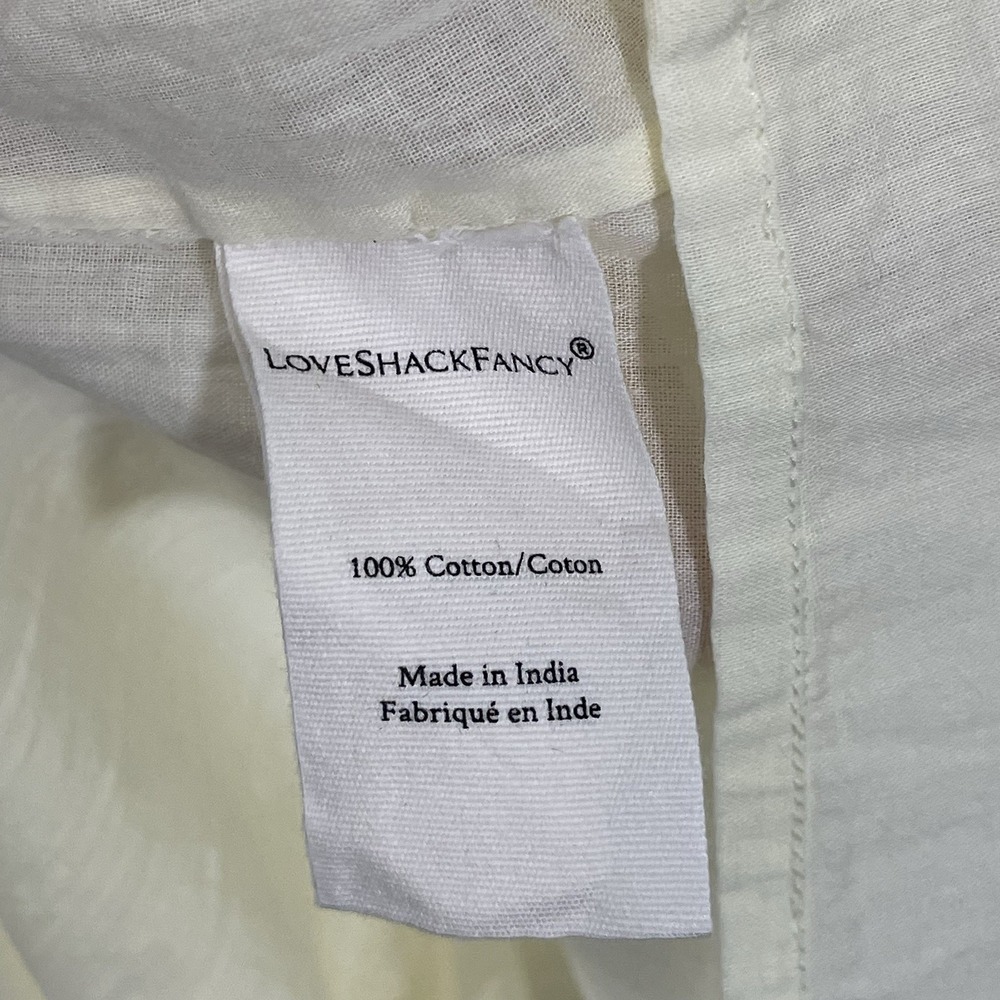NWT LoveShackFancy Cressida Eyelet Maxi Dress in Pisco Yellow Buttercream MEDIUM - Picture 13 of 16